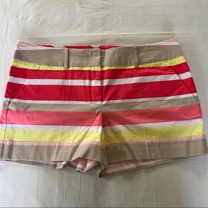 New York & Co. Shorts With Multi Color Stripes.
